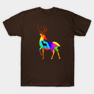 Colorful deer T-Shirt